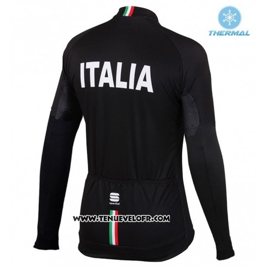 2016 Maillot Ciclismo IAM Blanc et Noir Manches Longues et Cuissard